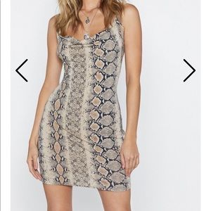 Snake print dress